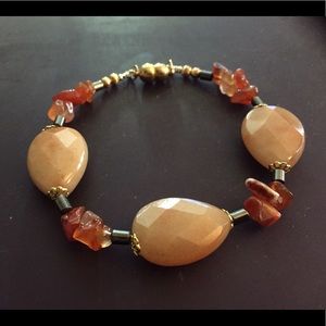 OOAK Gold Aventurine, Carnelian bracelet
