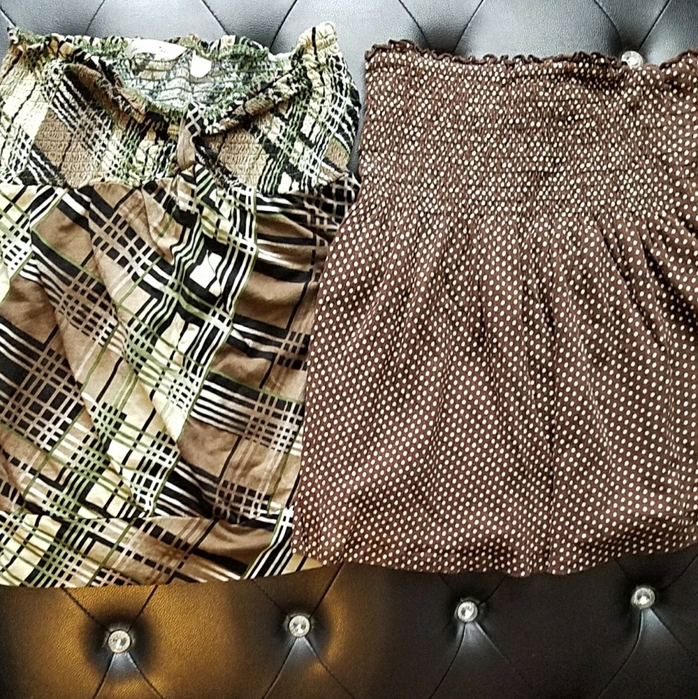 2 Stretchy Junior Tube Tops