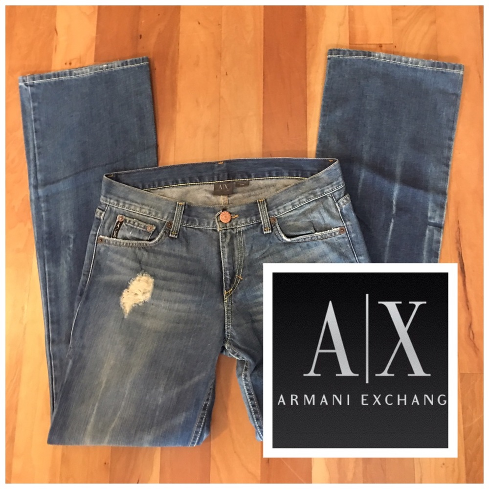 Armani Exchange Destroyed Jeans