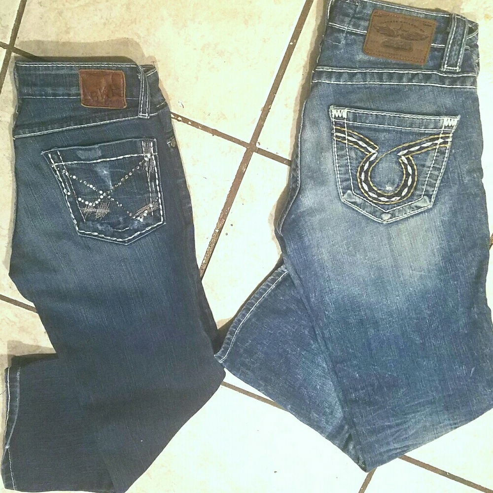 Sold bigstars and bke capris sizes 26 n 25