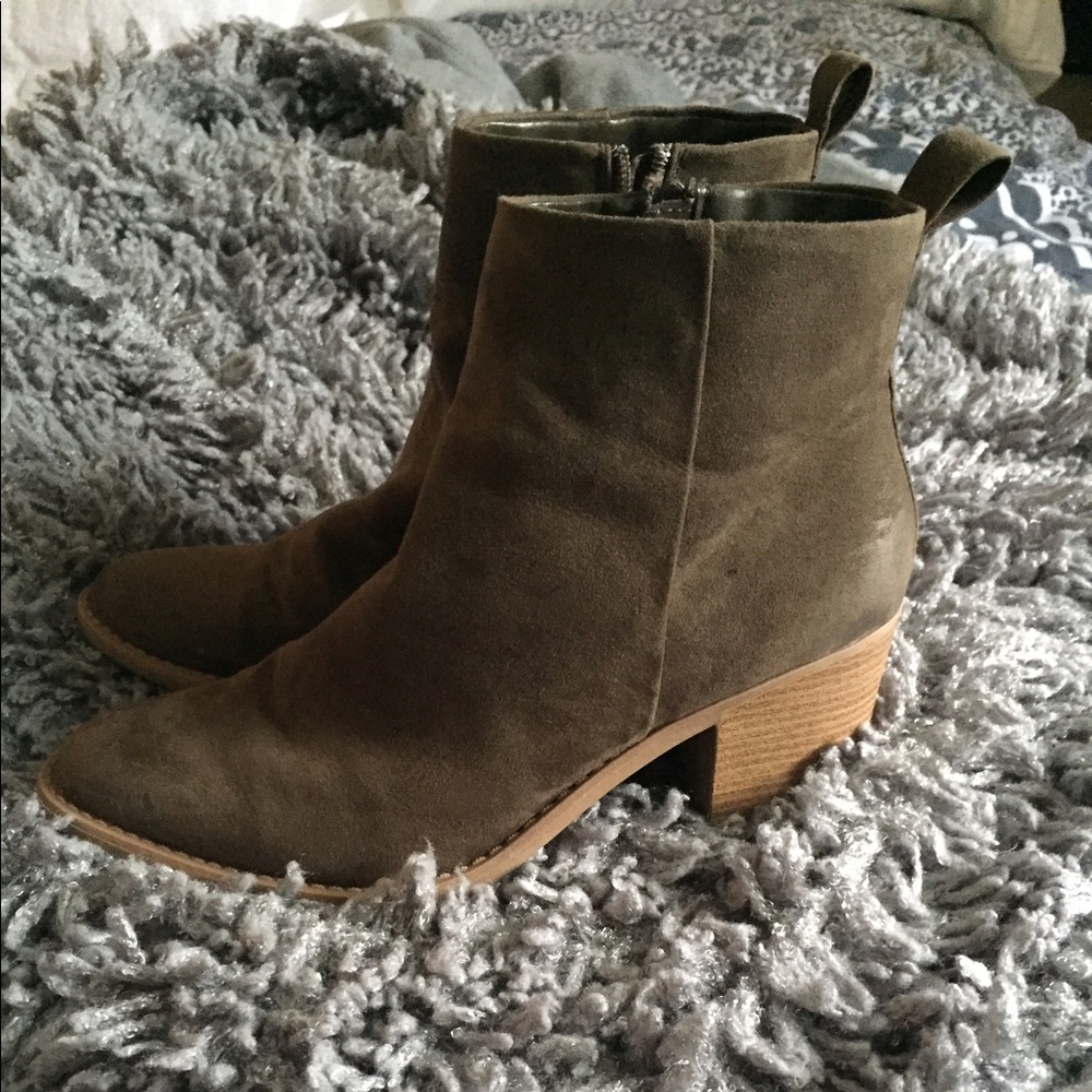 Suede Ankle Booties