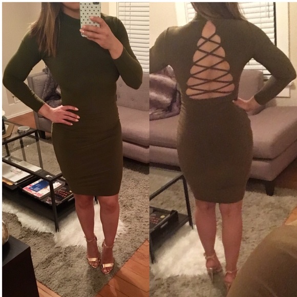 Fashion Nova Long Sleeve Midi Dress - Small - Picture 1 of 4
