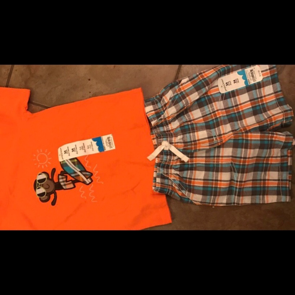 🐵Shorts and tee set👦💙