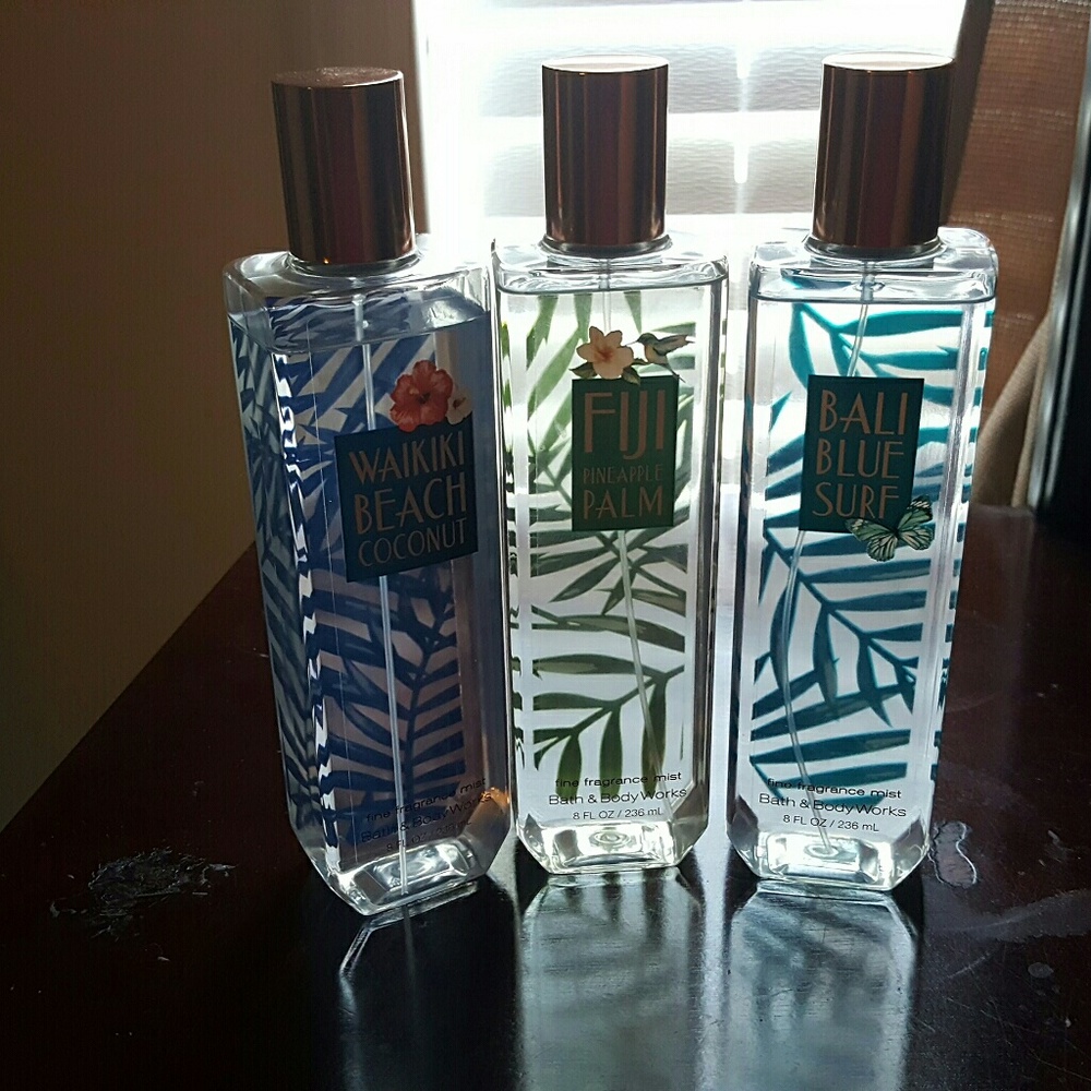 3 Bath and body works sprays 8oz full size