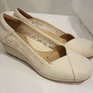 Naturalizer N5 comfort Bayview Cream Lace Canvas