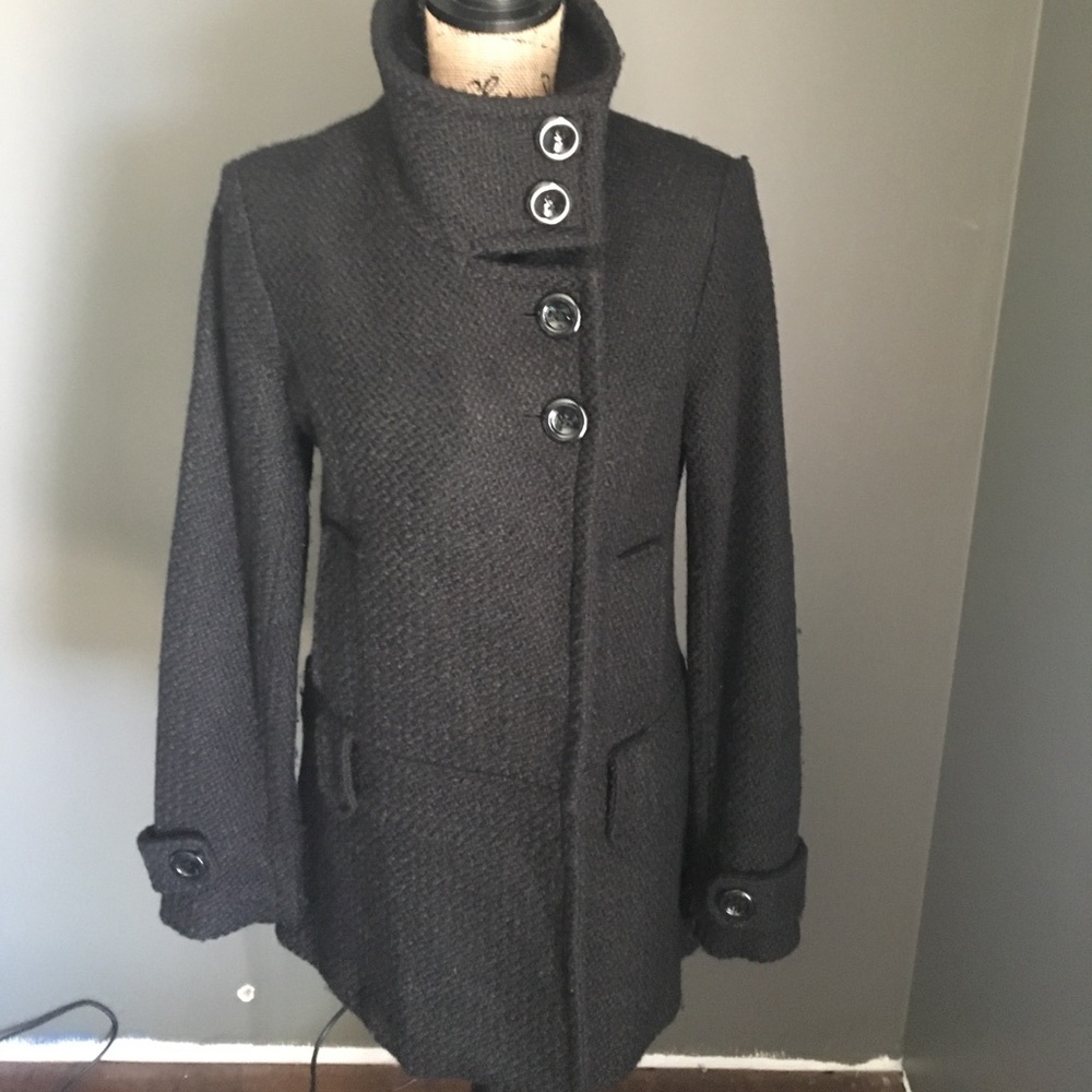 Black peacoat