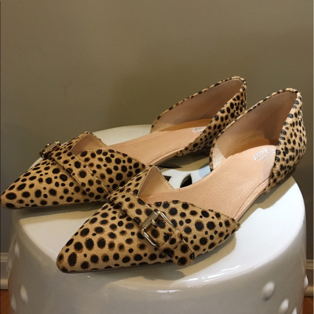 Leopard Calf-Hair Flats