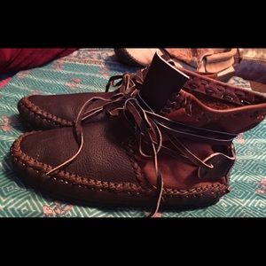 Handmade Leather Moccasins