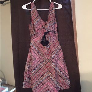 Jessica Simpson Faux Rap Cut out dress