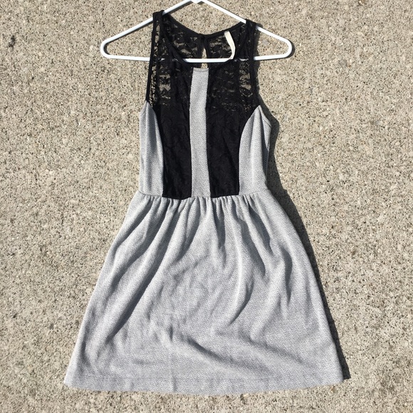 Cute black and white/grey dress - Picture 1 of 1
