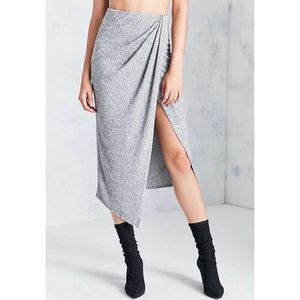 Silence + Noise Marl Wrap Skirt