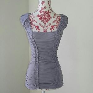 Max Studio Lavender Corset Like Blouse Top S