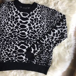 Topshop Animal Jacquard Sweater