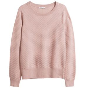 Light Pink 100% Cashmere Sweater size Large