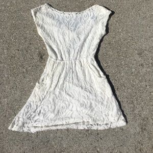 White lace dress