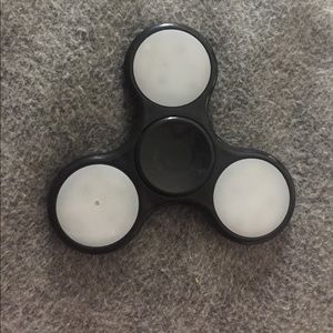 A black figit  spinner with lights
