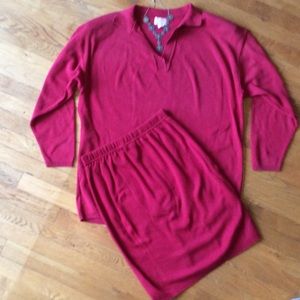 👗Cotton knit top & skirt set, Size M