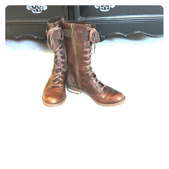 Timberland Zip-Up Brown Leather Boots - Picture 1 of 2