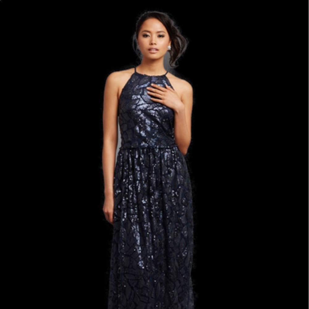 Donna Morgan Sequined Formal Gown