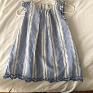 Striped blue dress
