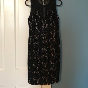 Black lace cocktail dress