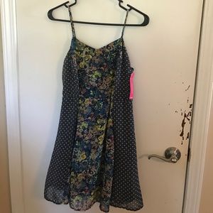 Print spaghetti strap dress