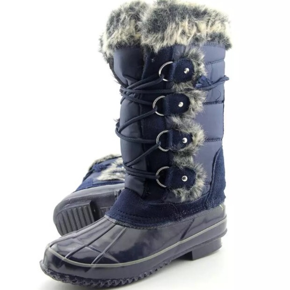 Khombu Bryce Navy boots size 8 women's