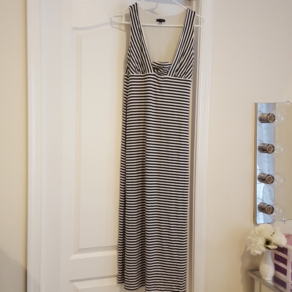 Ann Taylor Stripe Maxi Dress