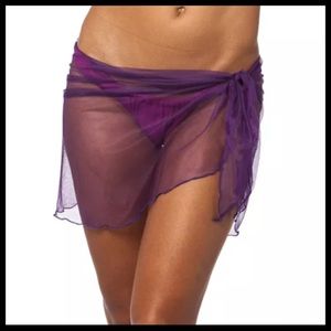 Purple Sheer Mini Sarong