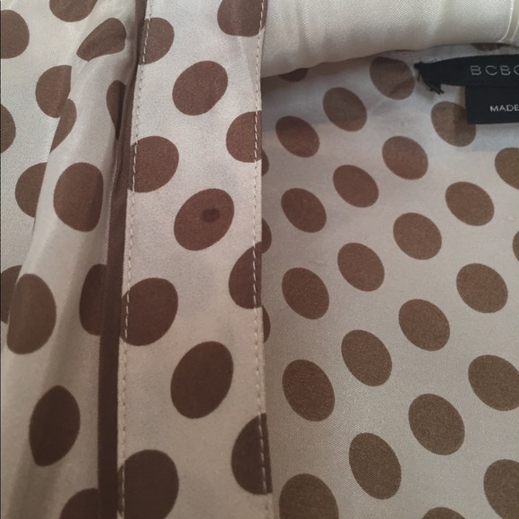 BCBG Maxazria Silk Polka Dot Blouse - Picture 4 of 7