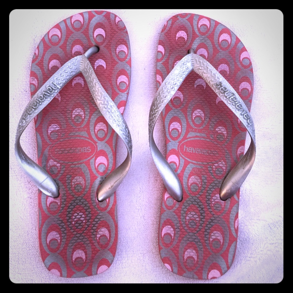 Pink & Silver Havianas