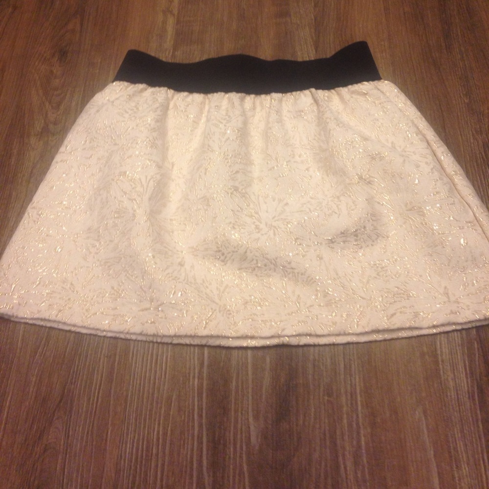 ⚡️⚡️⚡️High waisted skirt - gold offwhite black