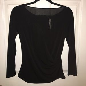 Black Ann Taylor 3/4 length sleeve shirt NWT