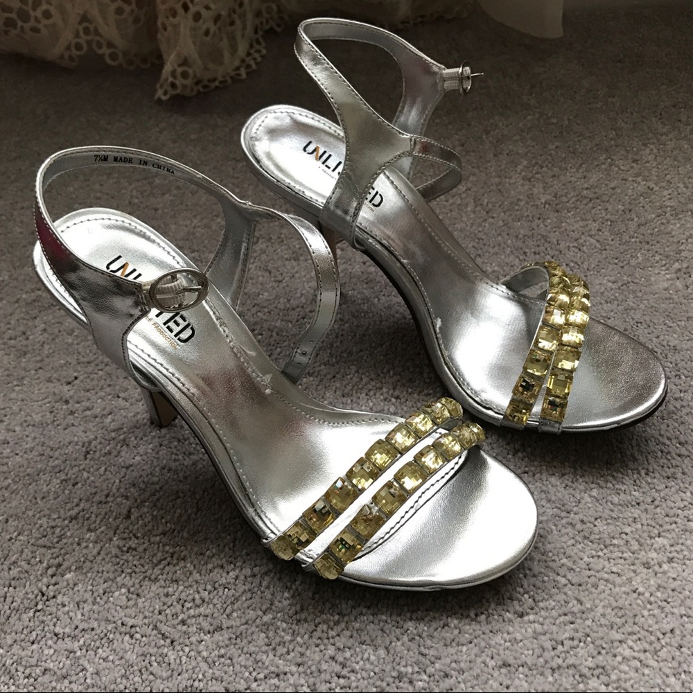 Unlisted silver heels