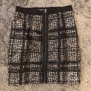 Black and white zipper skirt from Ann Taylor!
