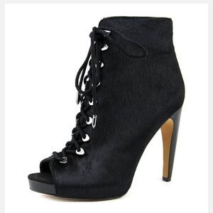 Sam Edelman Karmen Calf Hair Lace-Up Bootie