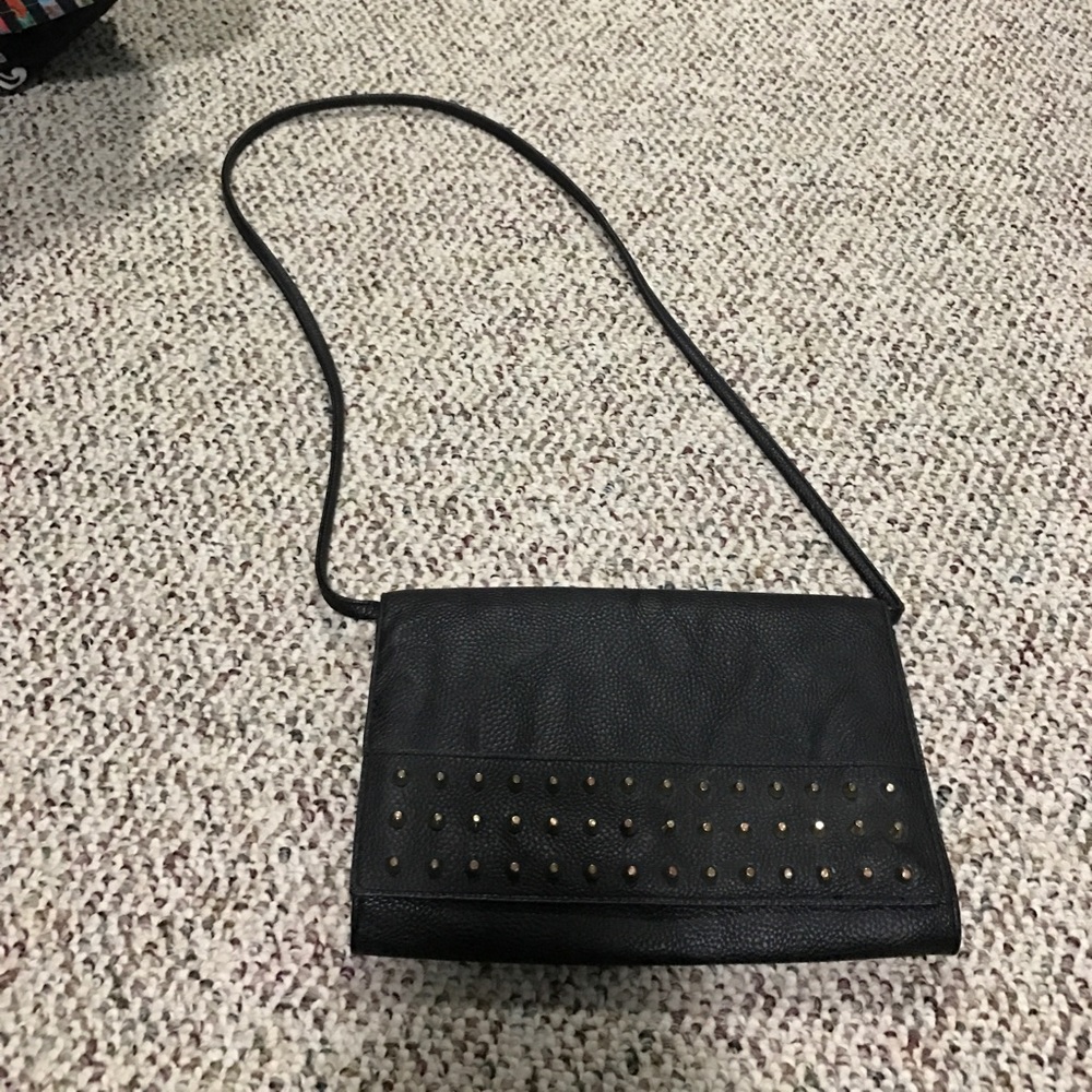 Black Clutch with shoulder strap