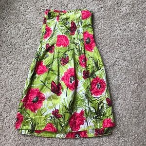 Talbots floral cotton skirt