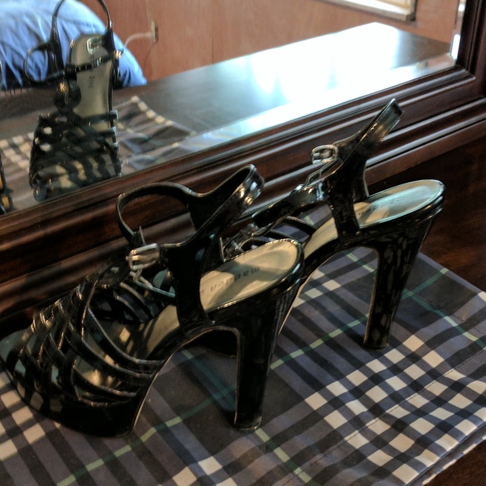 High heeled sandals