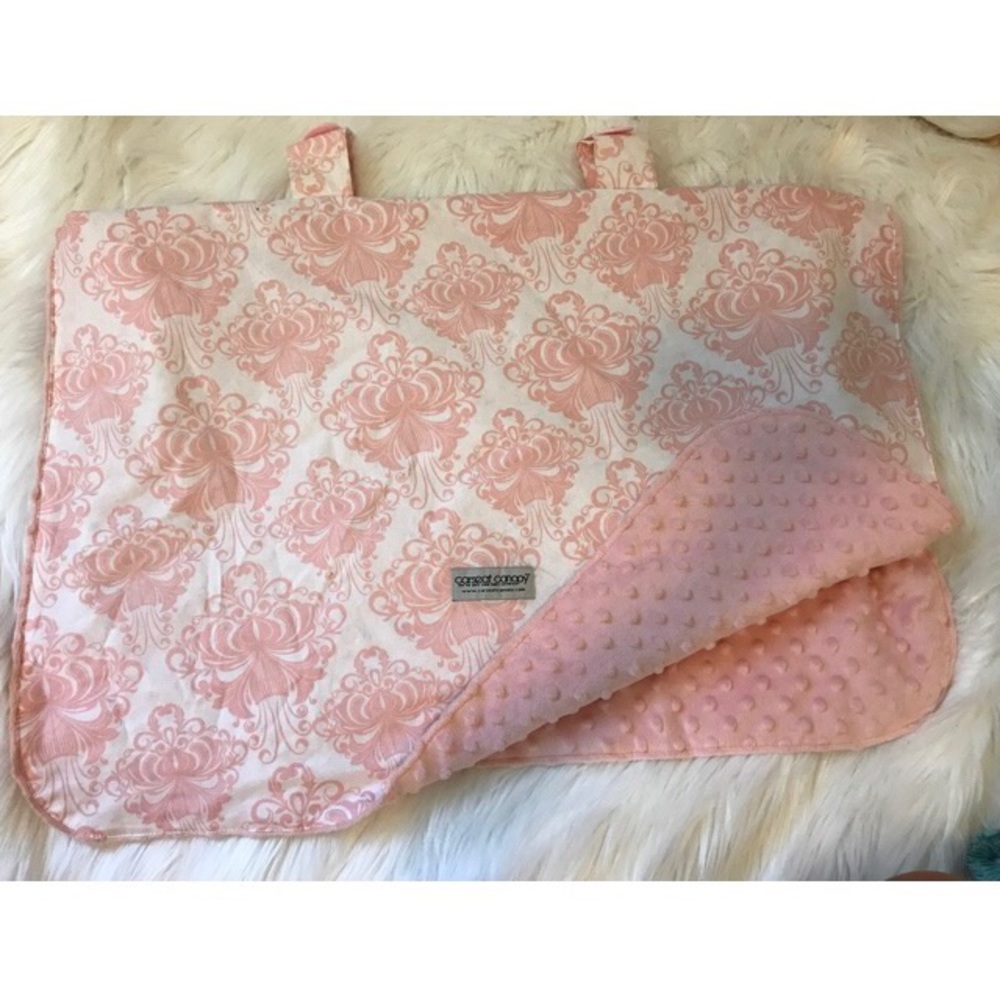 💫 Pink Floral Car seat Canopy
