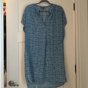 VINCE Blue silk dress