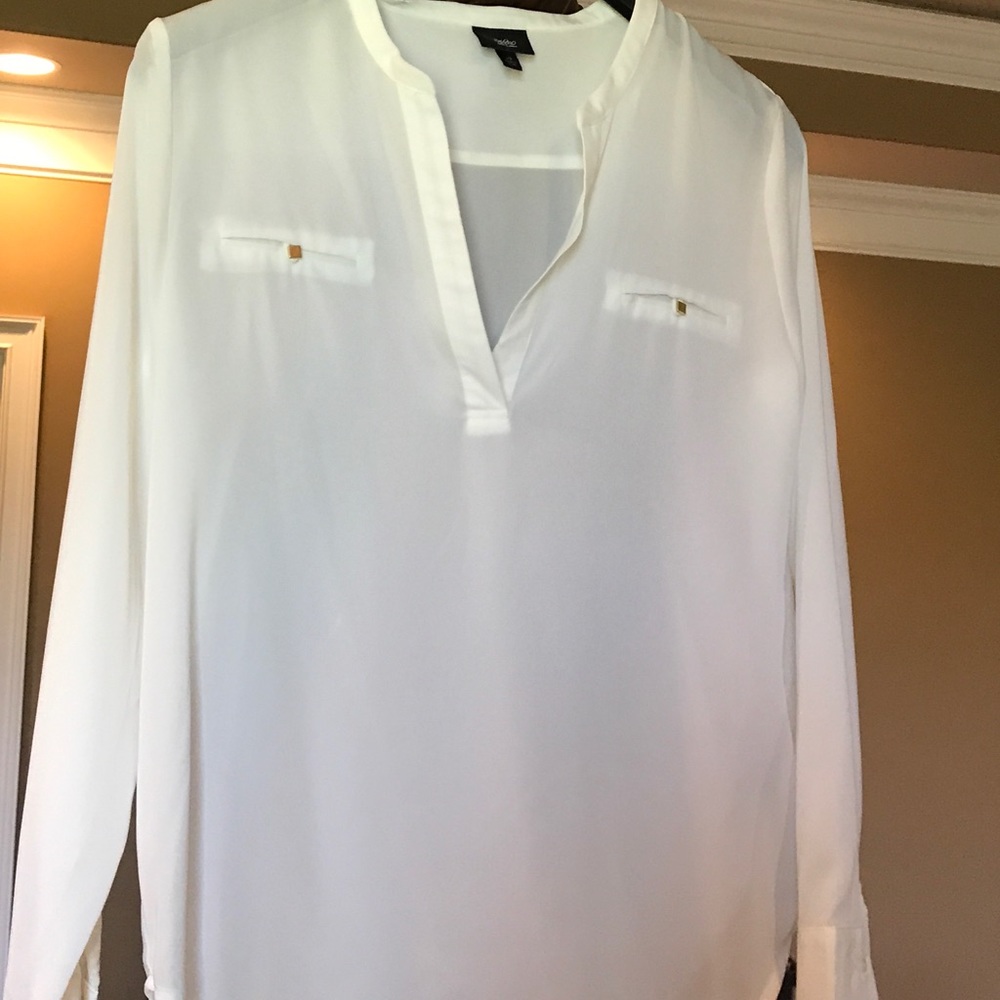 Sheer white shirt