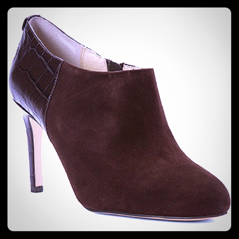Michael Kors Suede and Croc Booties NWOT