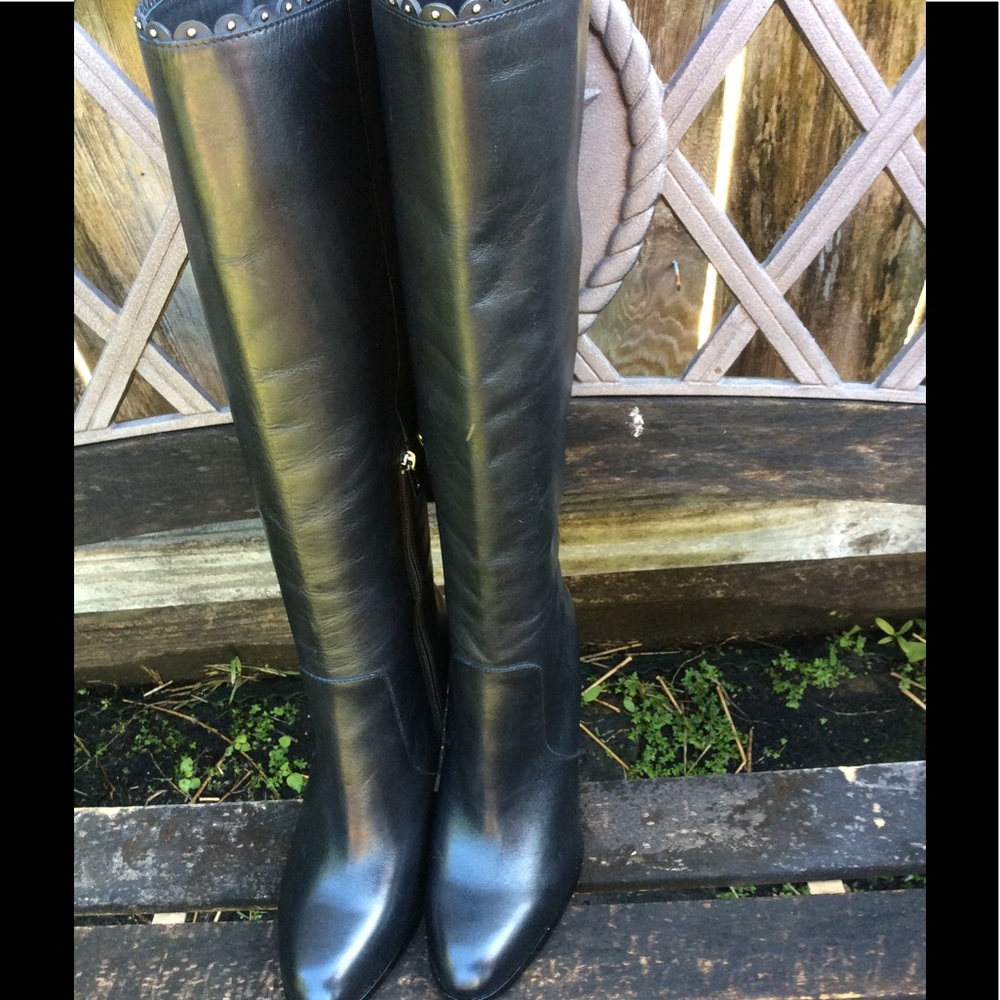 Coach "Jade" Stiletto Heel Knee Boots - Picture 4 of 8