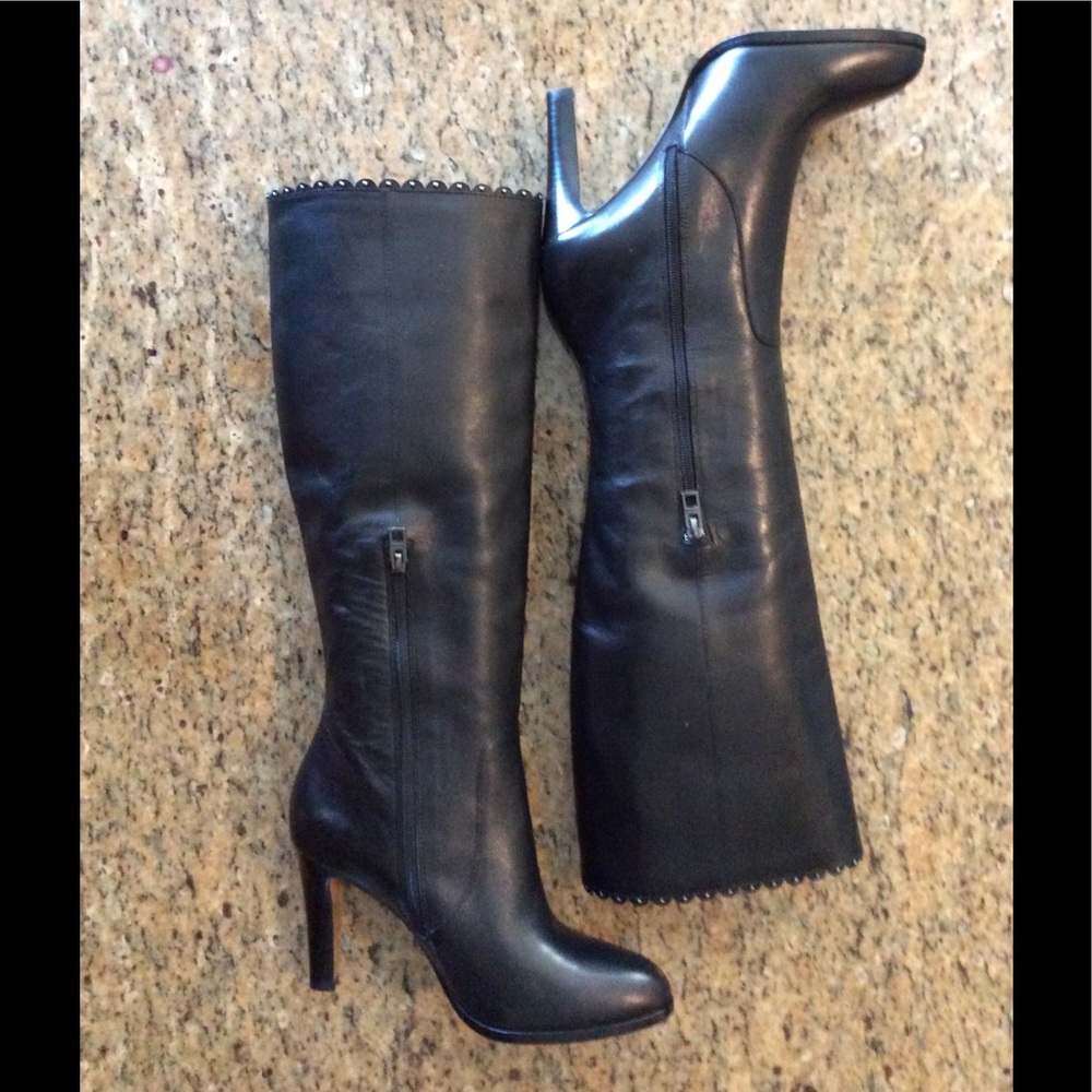 Coach "Jade" Stiletto Heel Knee Boots - Picture 2 of 8