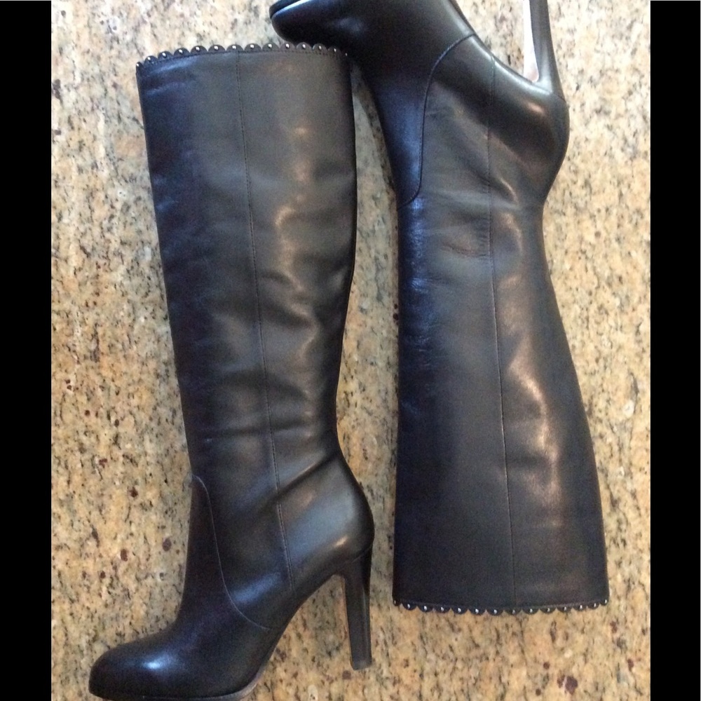 Coach "Jade" Stiletto Heel Knee Boots - Picture 5 of 8