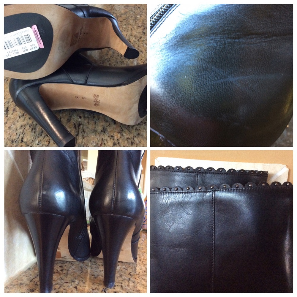 Coach "Jade" Stiletto Heel Knee Boots - Picture 6 of 8