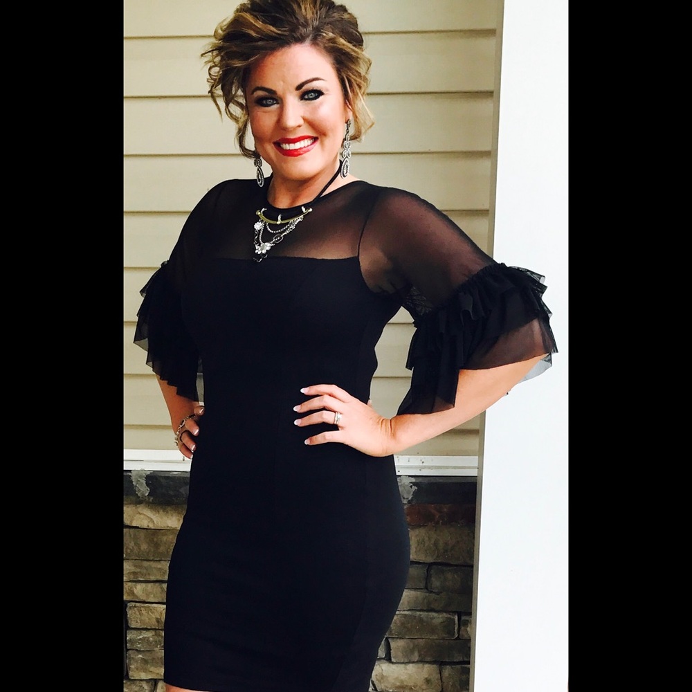 Black cocktail dress