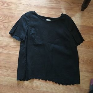 Causal cotton J crew blouse