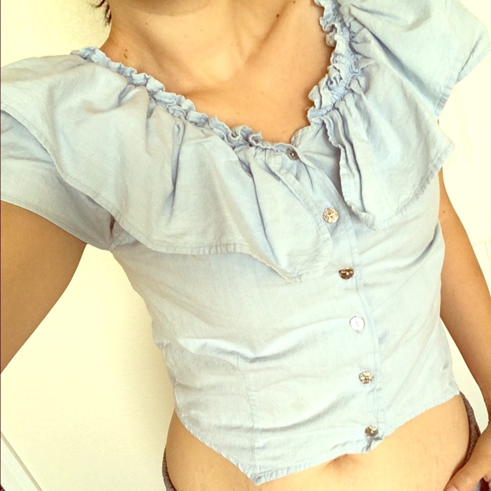 Rockabilly/Country/Festival Ruffle Blouse